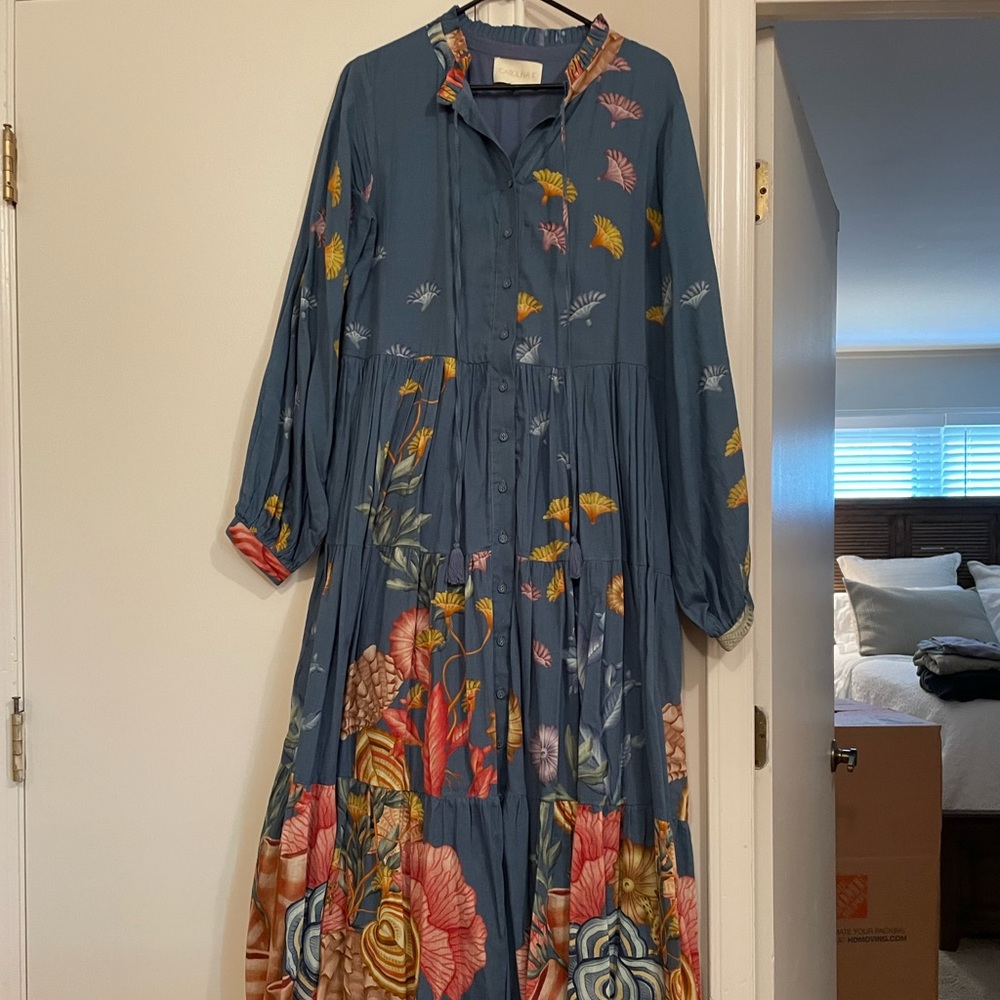 Carolina K Blue Shell Dress